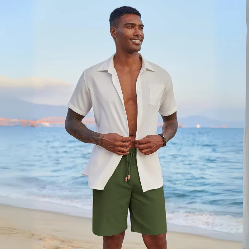 Casual Linen Vacation Shorts – Lightweight and Summer Essential