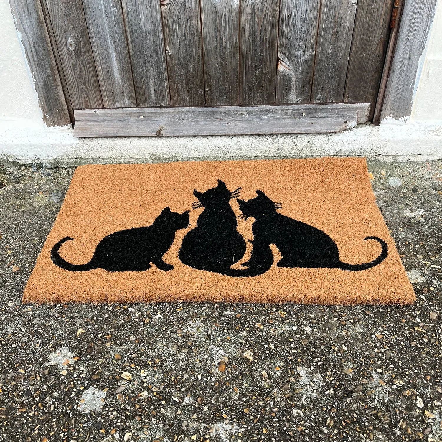 Cat Family Indoor & Outdoor Coir Doormat