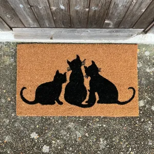 Cat Family Indoor & Outdoor Coir Doormat
