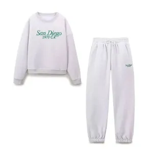 Catalina – Relaxed sweatshirt & sweatpants – San Diego lounge set