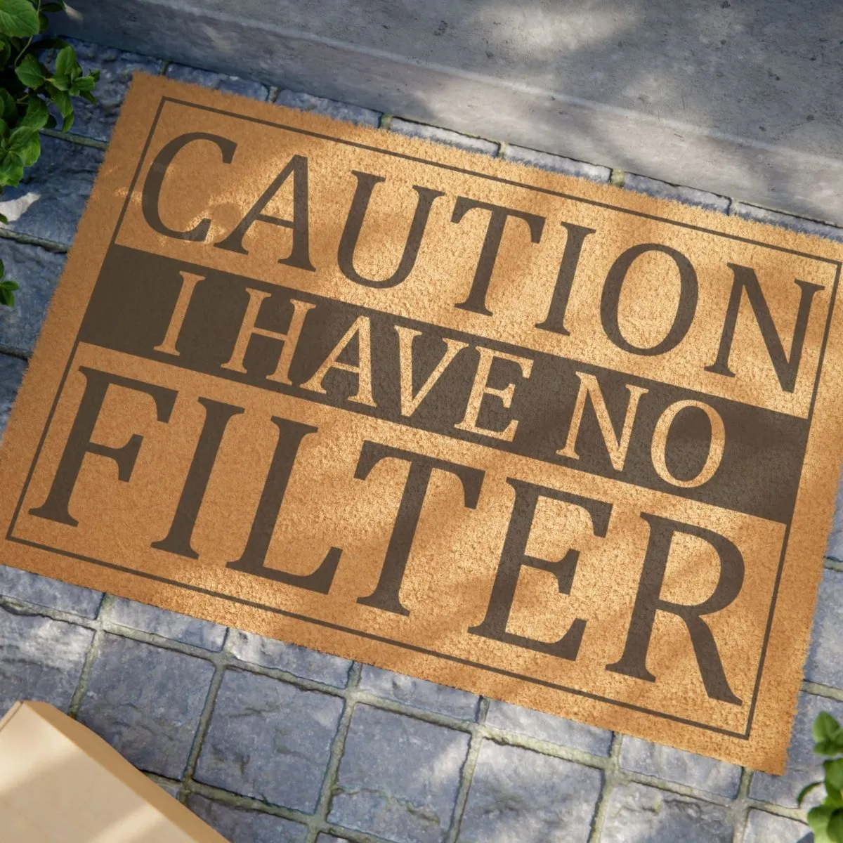 Caution I Have no Filter Doormat