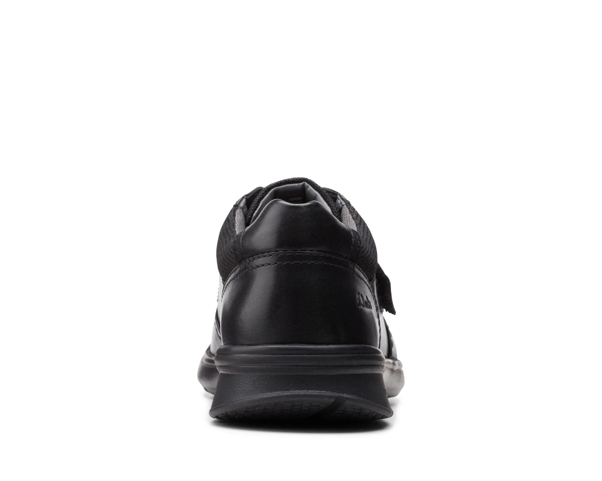 Clarks Cotrell Strap Black Smooth Leather - Standard Width