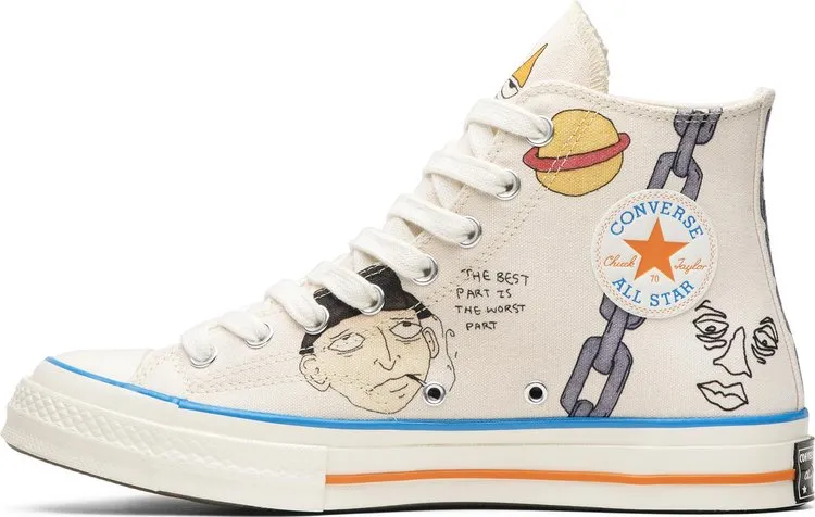 Converse sneakers Tyler, The Creator x Foot Locker x Chuck 70 Artist Series, cream