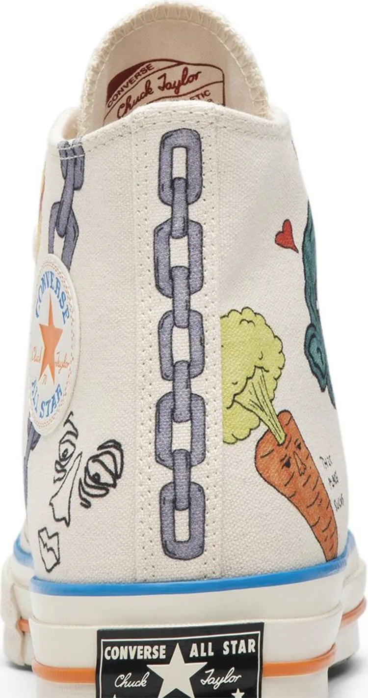 Converse sneakers Tyler, The Creator x Foot Locker x Chuck 70 Artist Series, cream