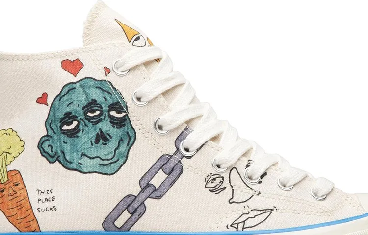 Converse sneakers Tyler, The Creator x Foot Locker x Chuck 70 Artist Series, cream