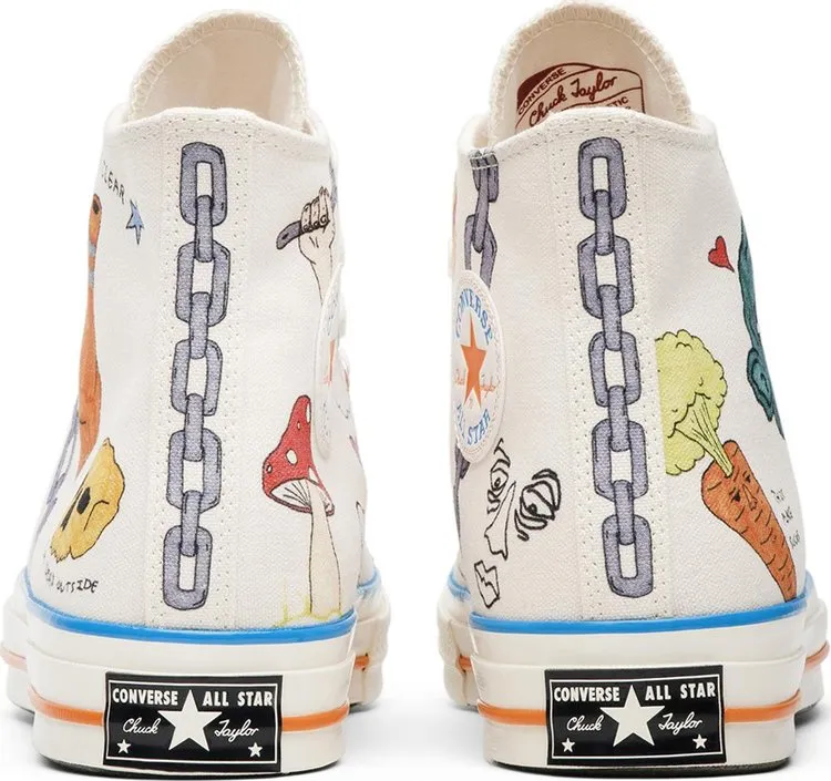 Converse sneakers Tyler, The Creator x Foot Locker x Chuck 70 Artist Series, cream