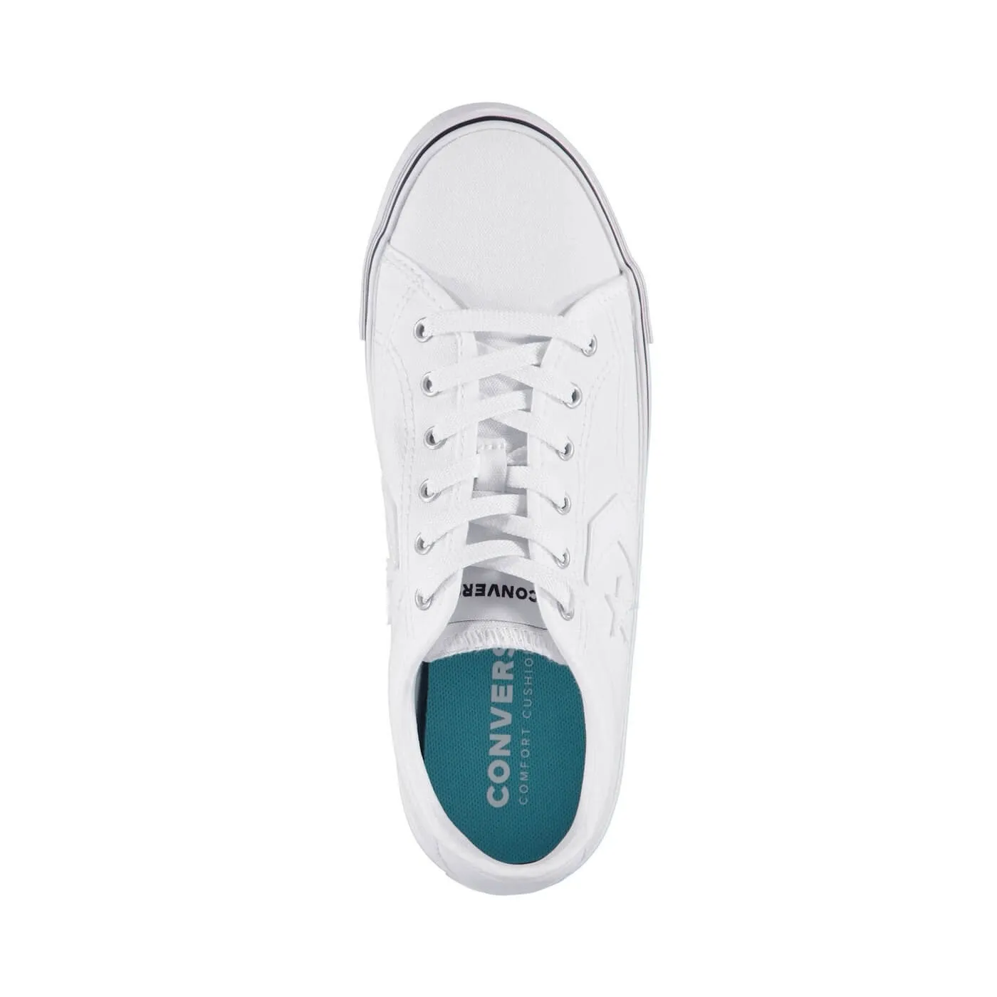 Converse Star Replay Star of the Show Unisex White Canvas Sneakers 11/12.5