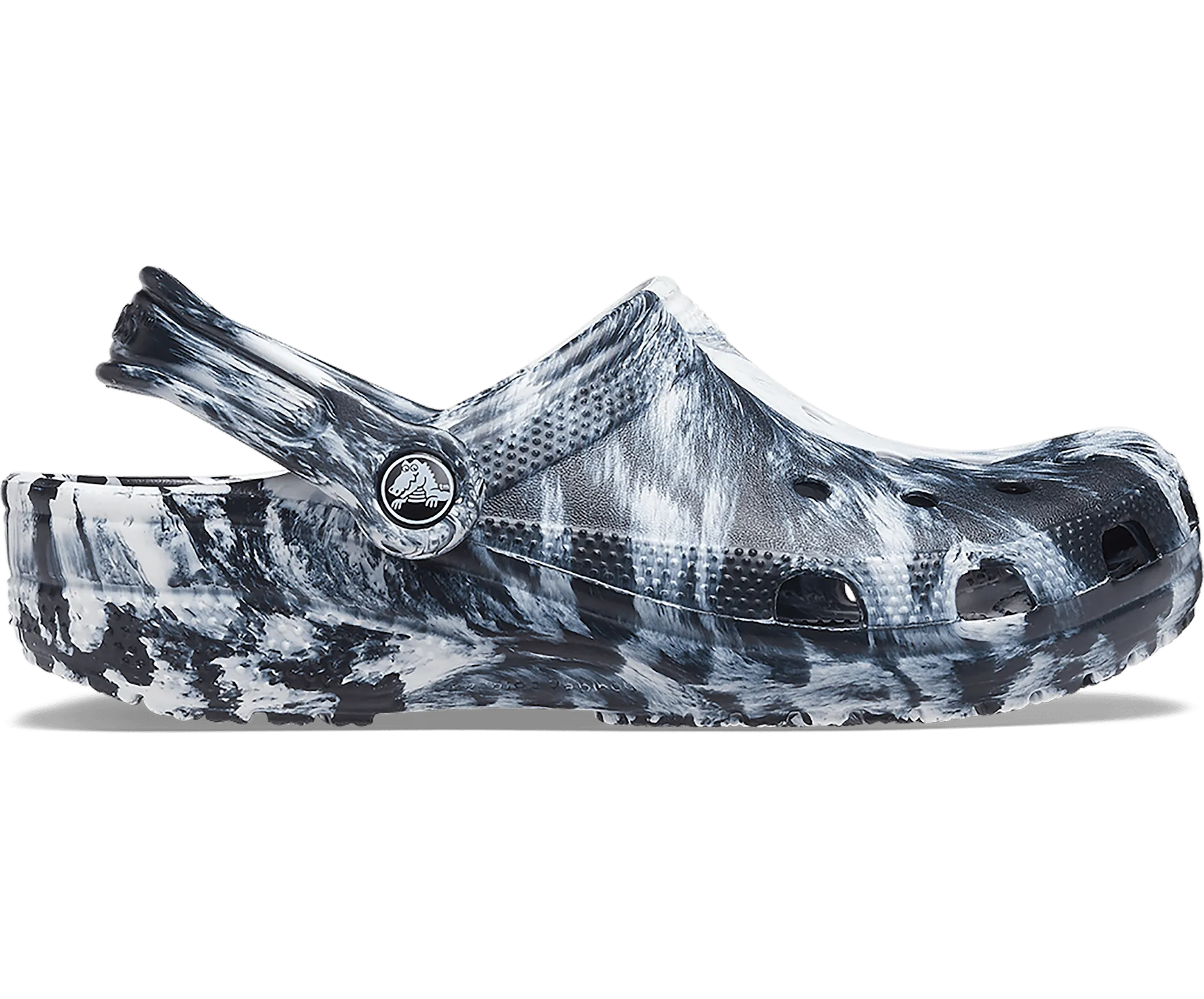 Crocs Unisex Classic Marbled Clog - Black