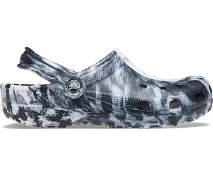 Crocs Unisex Classic Marbled Clog - Black