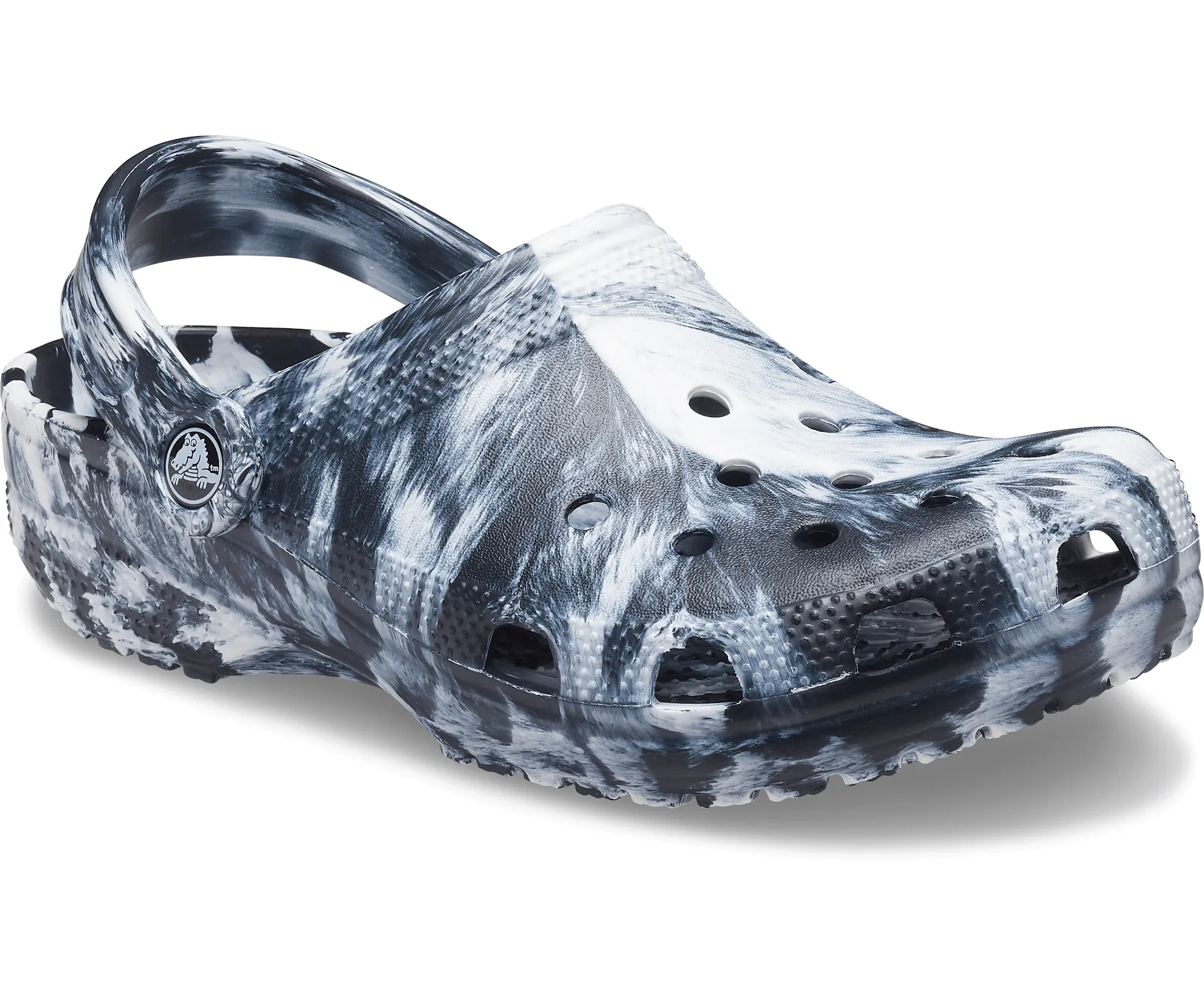 Crocs Unisex Classic Marbled Clog - Black