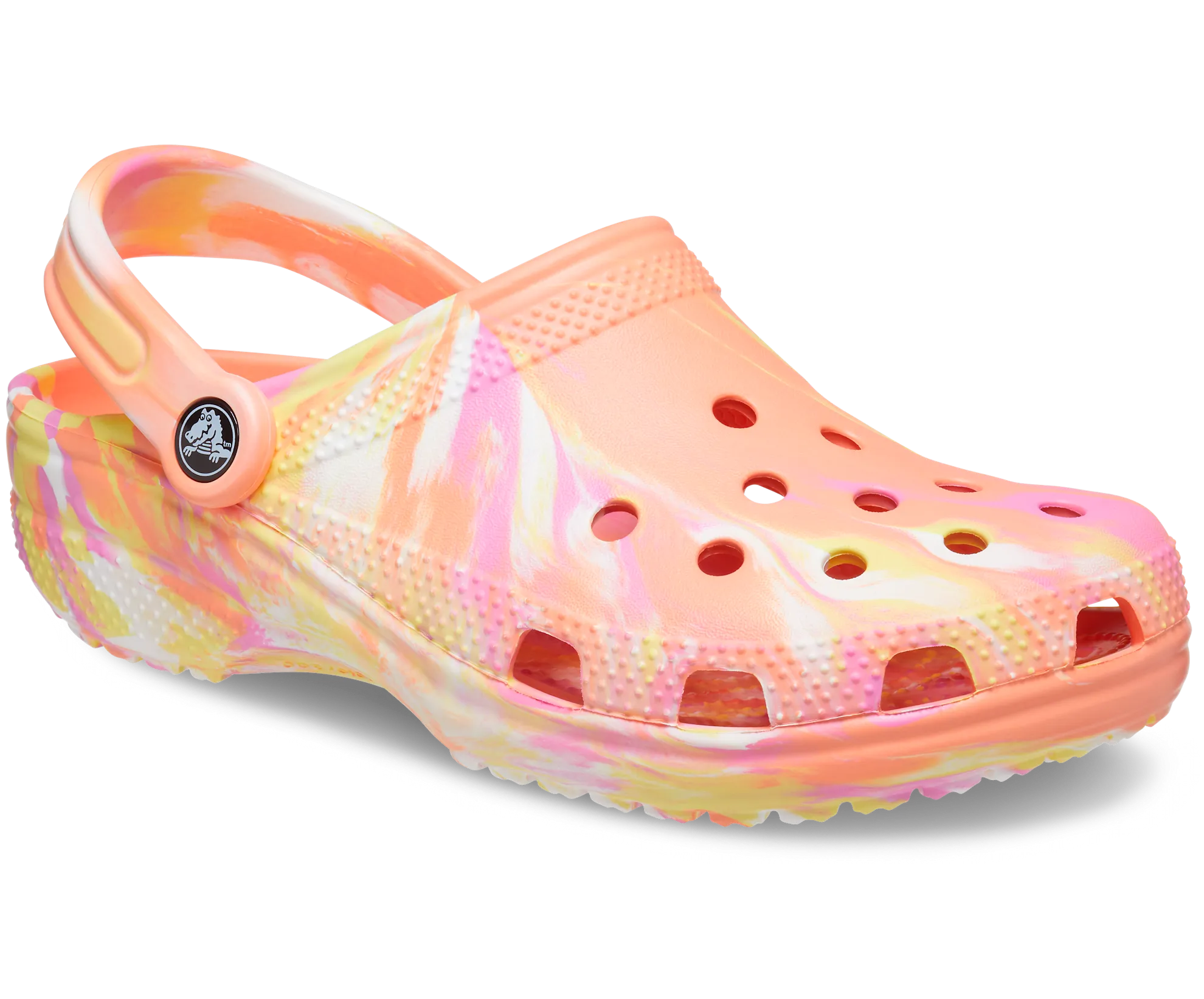 Crocs Unisex Classic Marbled Clog - Papaya