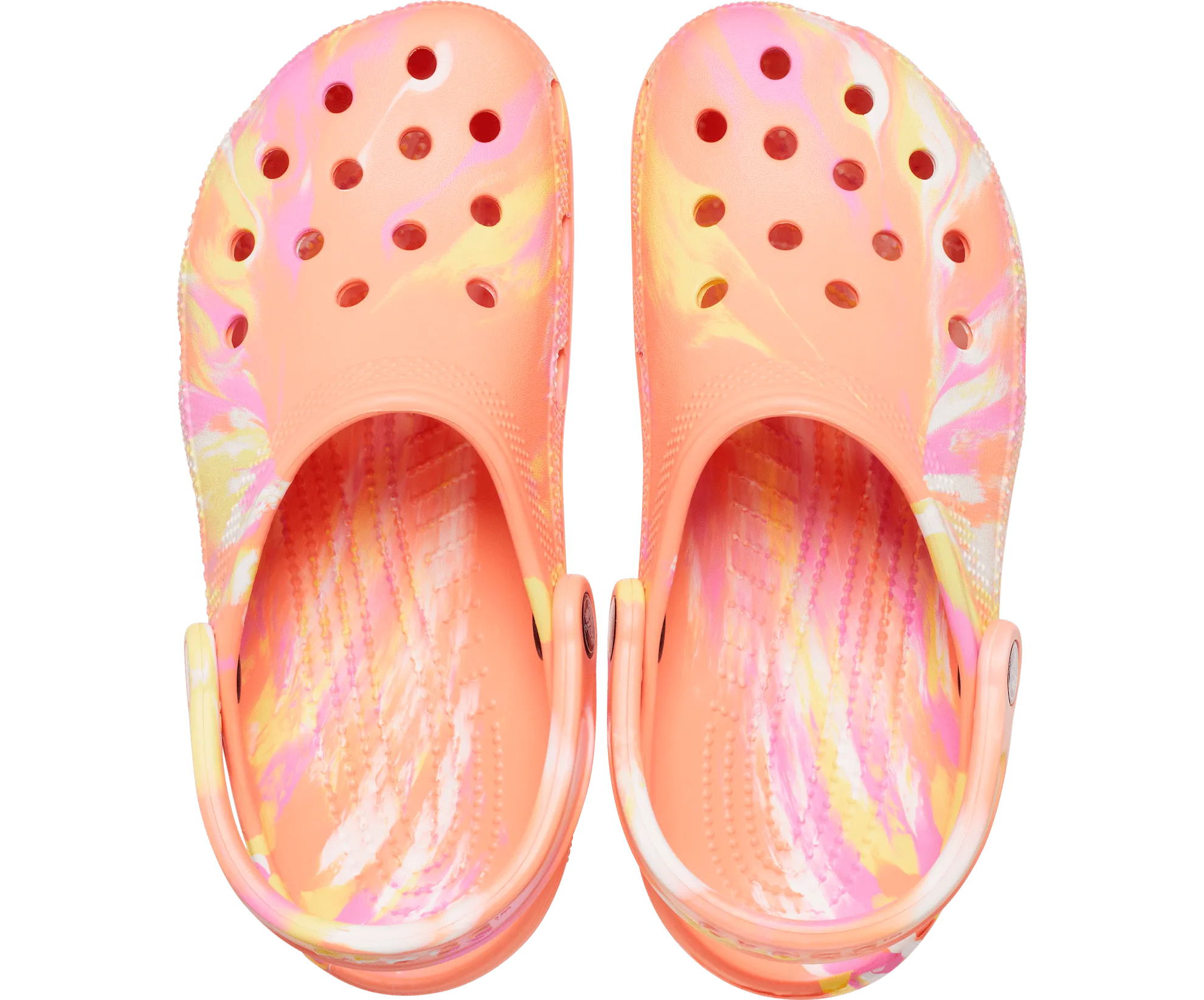 Crocs Unisex Classic Marbled Clog - Papaya