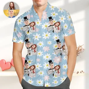 Custom Hawaiian Shirts With Face Valentine's Day Gift for Him