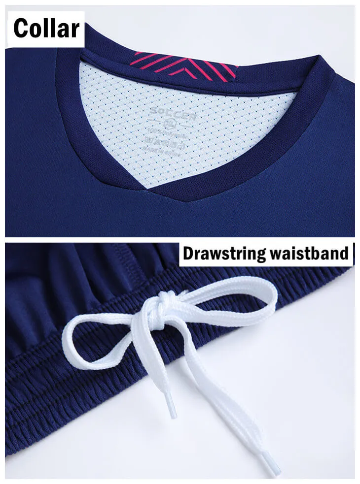 Custom Logo Purple Soccer Team Uniform with Name and Number