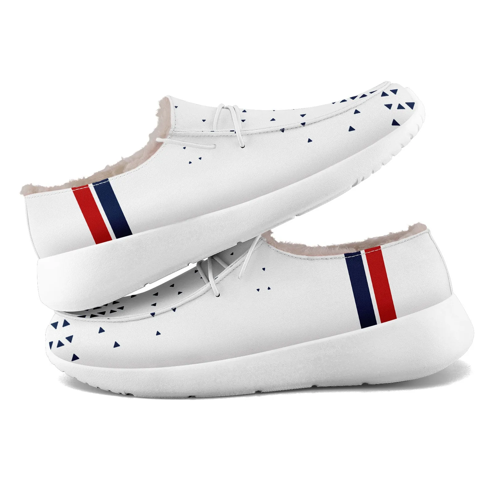 Custom White Blue New England Shoes Personalized Sneaker FN042-D020279-26