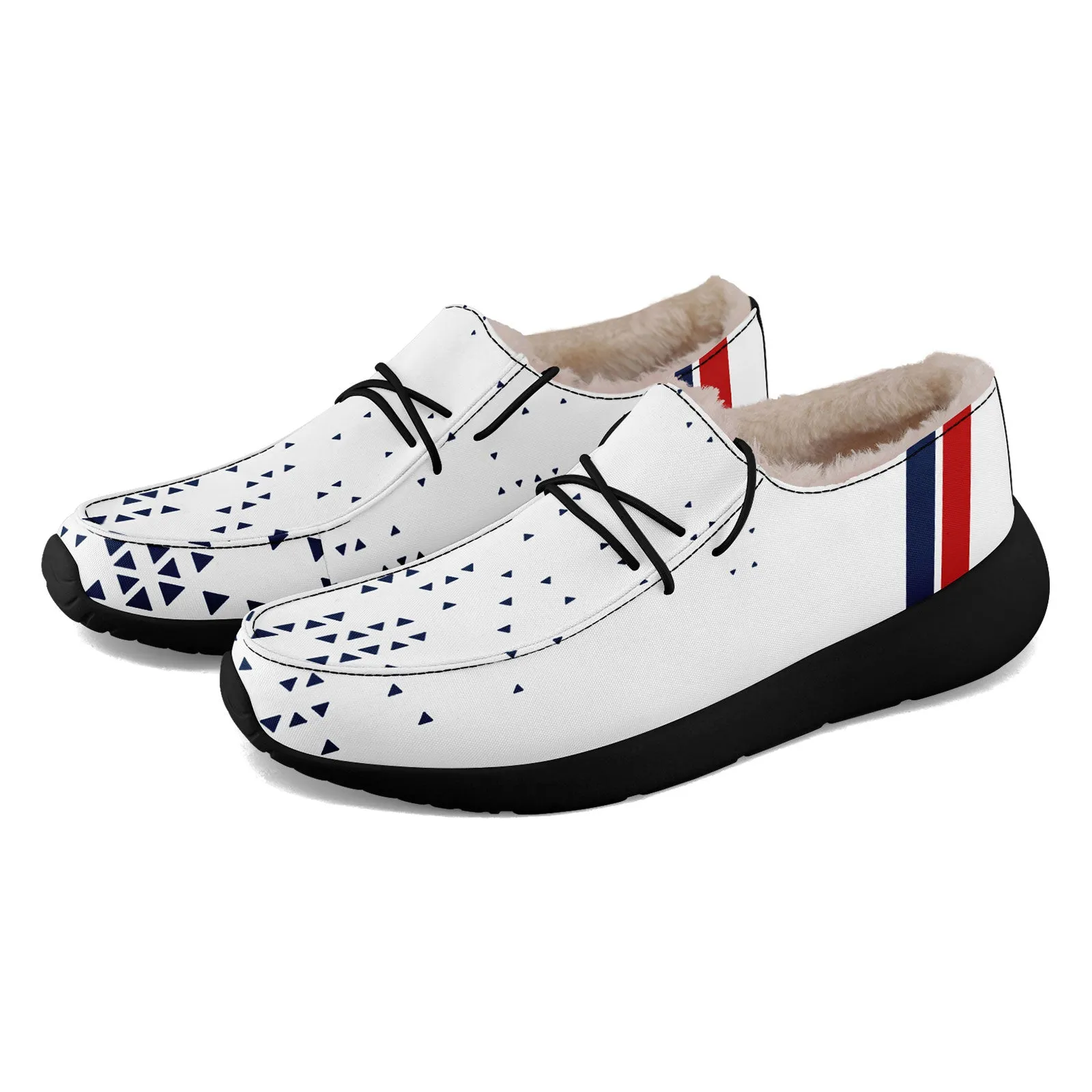 Custom White Blue New England Shoes Personalized Sneaker FN042-D020279-26