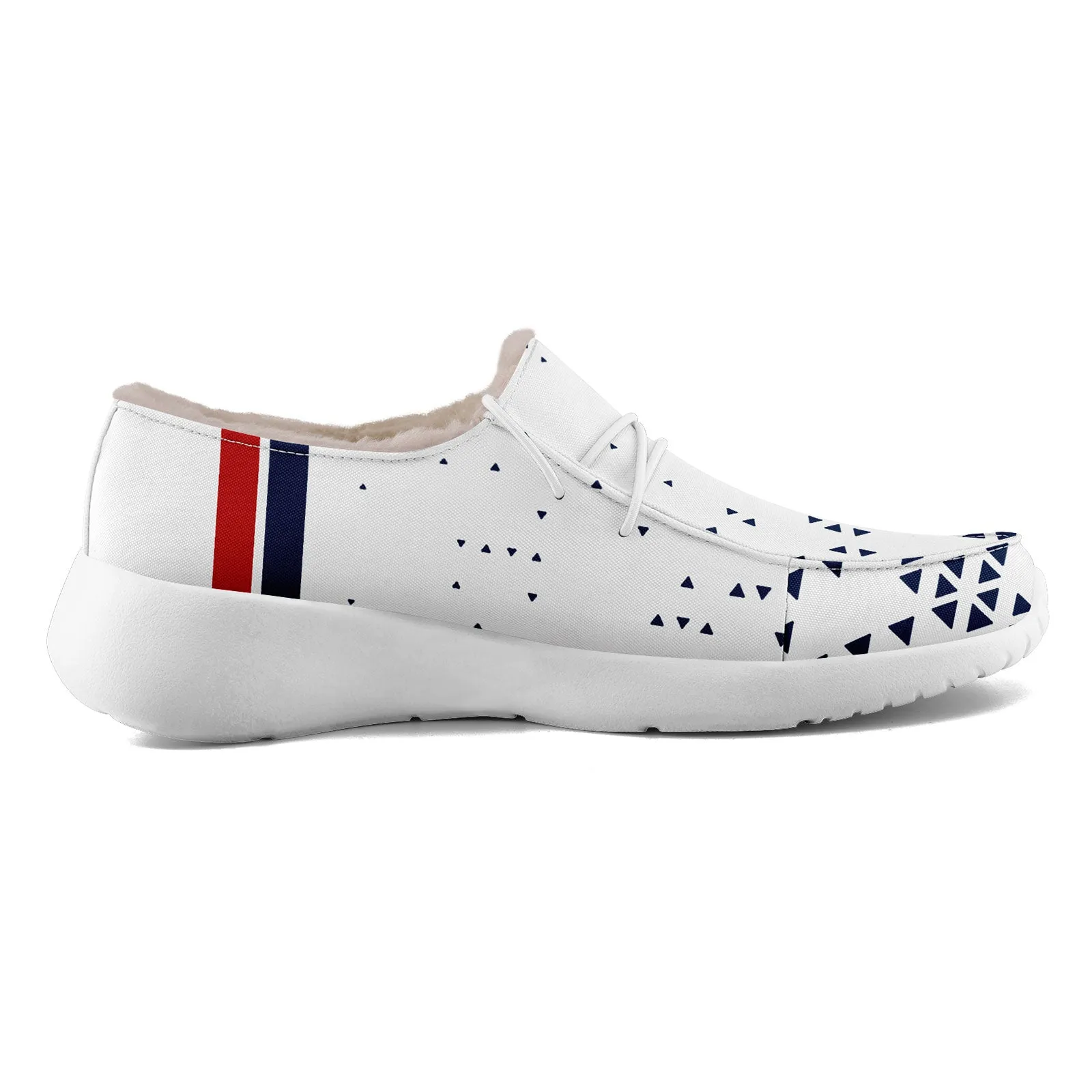 Custom White Blue New England Shoes Personalized Sneaker FN042-D020279-26