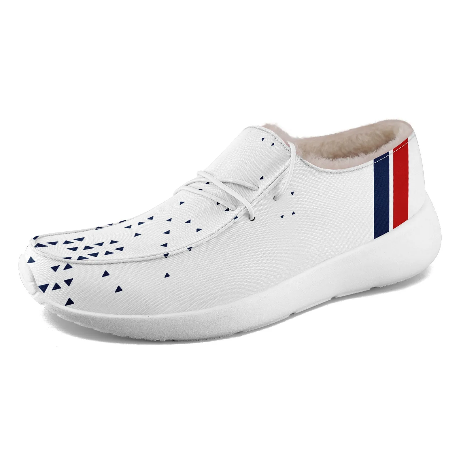 Custom White Blue New England Shoes Personalized Sneaker FN042-D020279-26