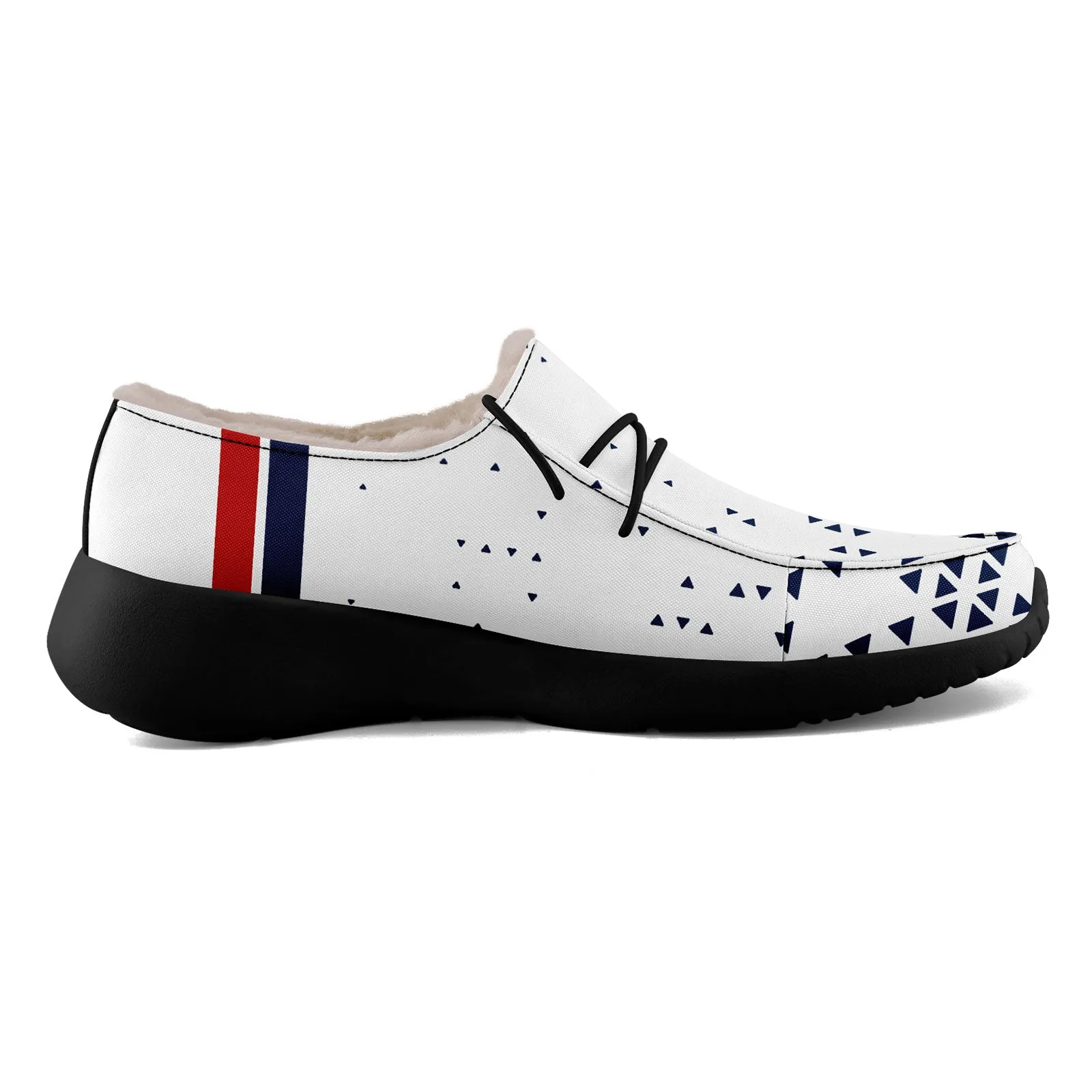 Custom White Blue New England Shoes Personalized Sneaker FN042-D020279-26