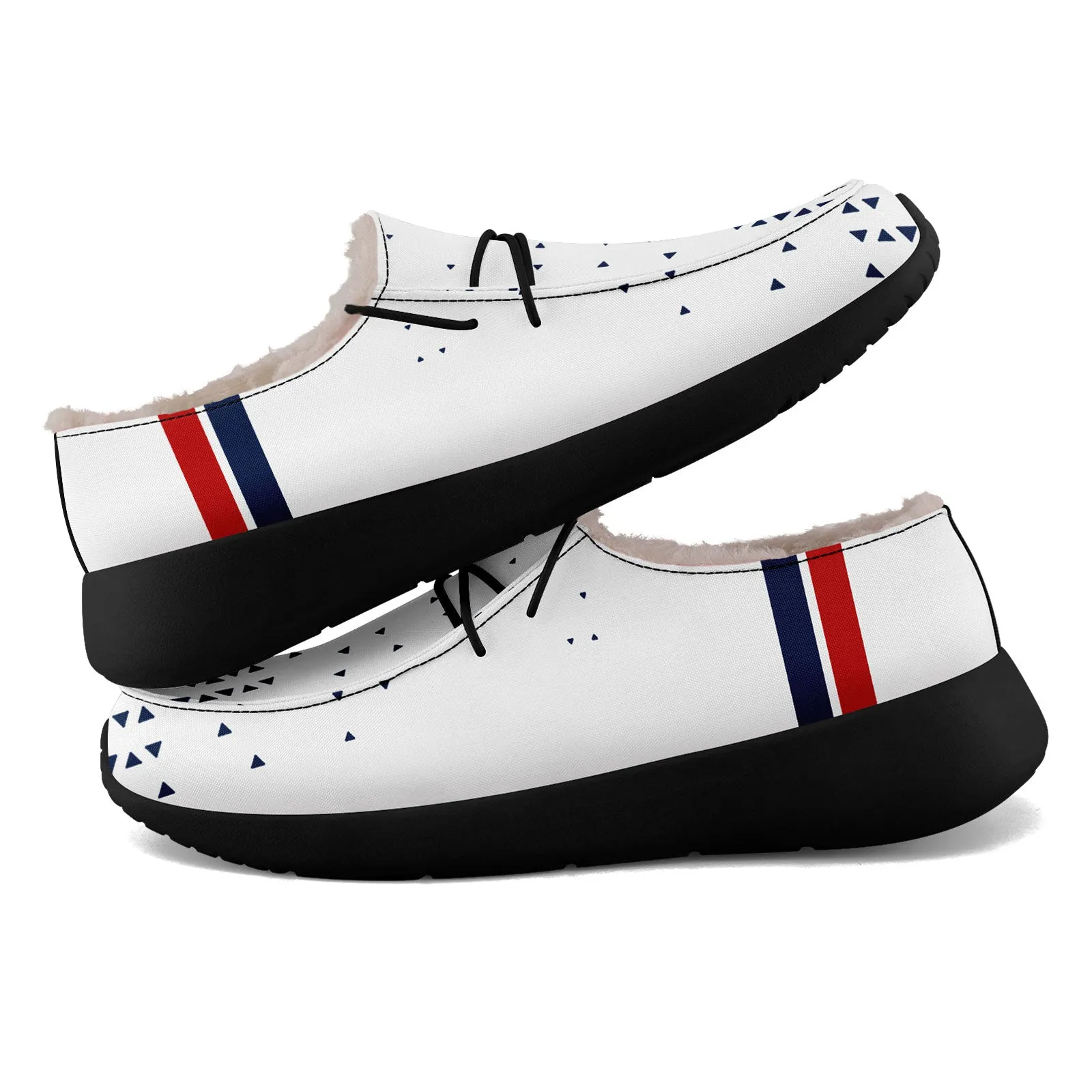 Custom White Blue New England Shoes Personalized Sneaker FN042-D020279-26