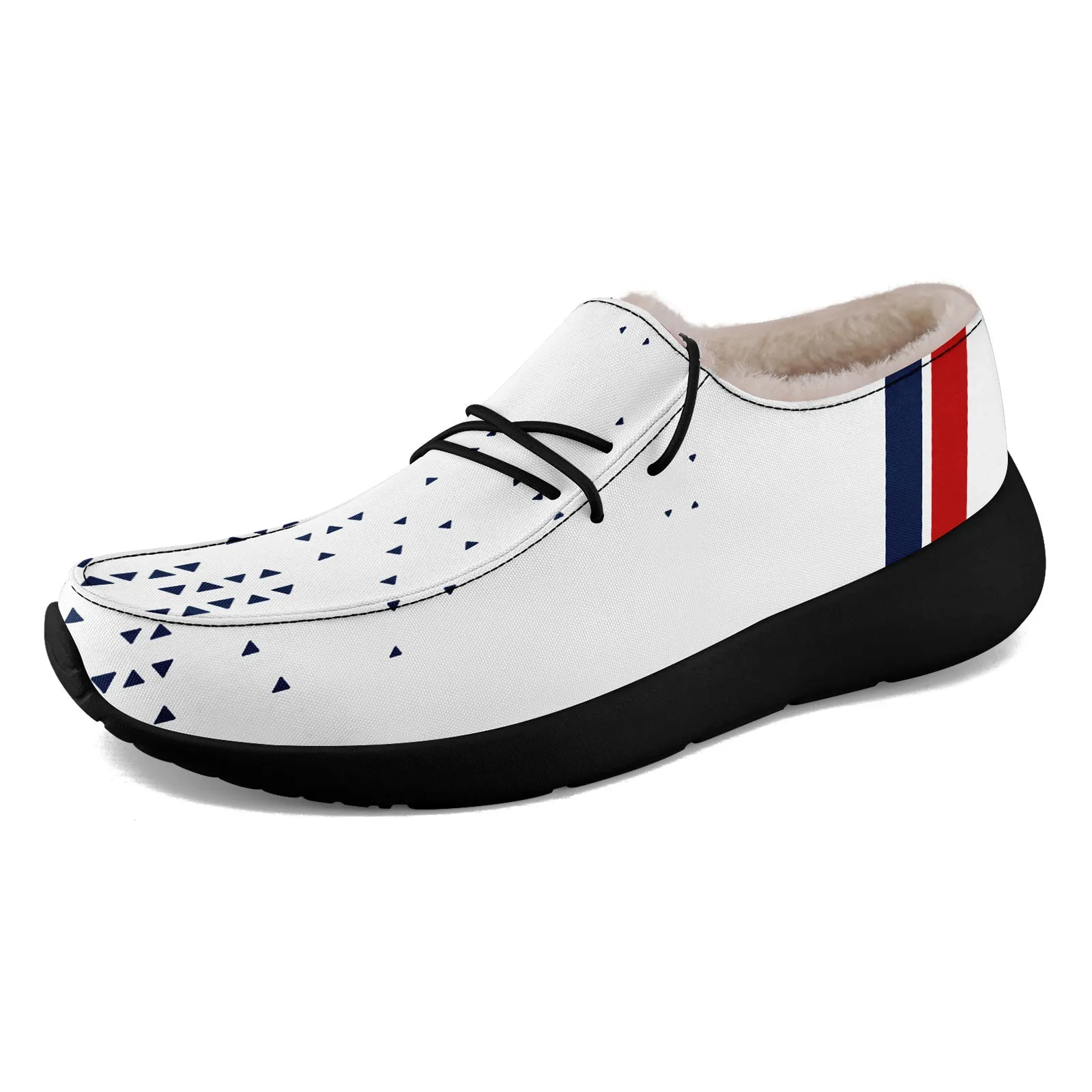 Custom White Blue New England Shoes Personalized Sneaker FN042-D020279-26