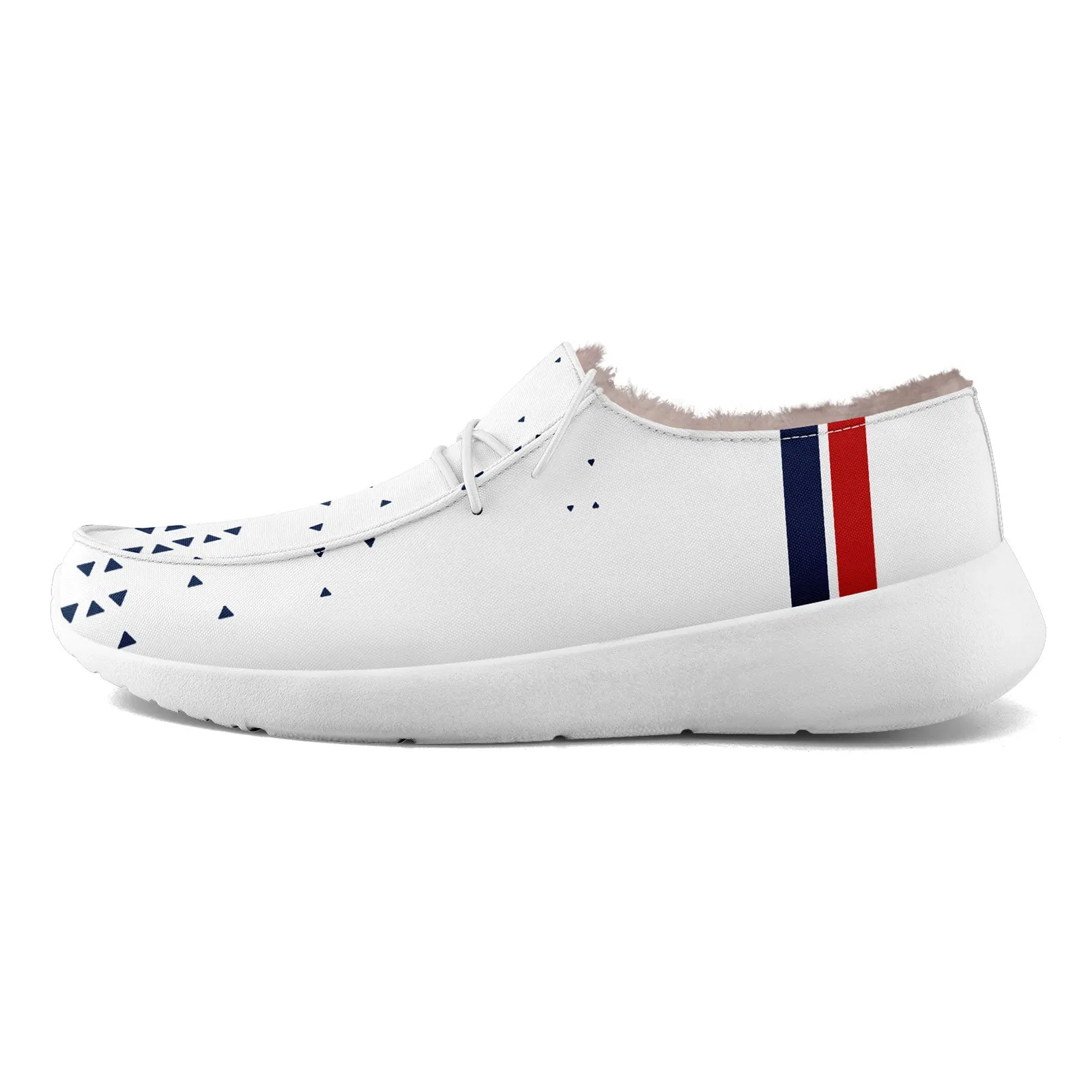 Custom White Blue New England Shoes Personalized Sneaker FN042-D020279-26