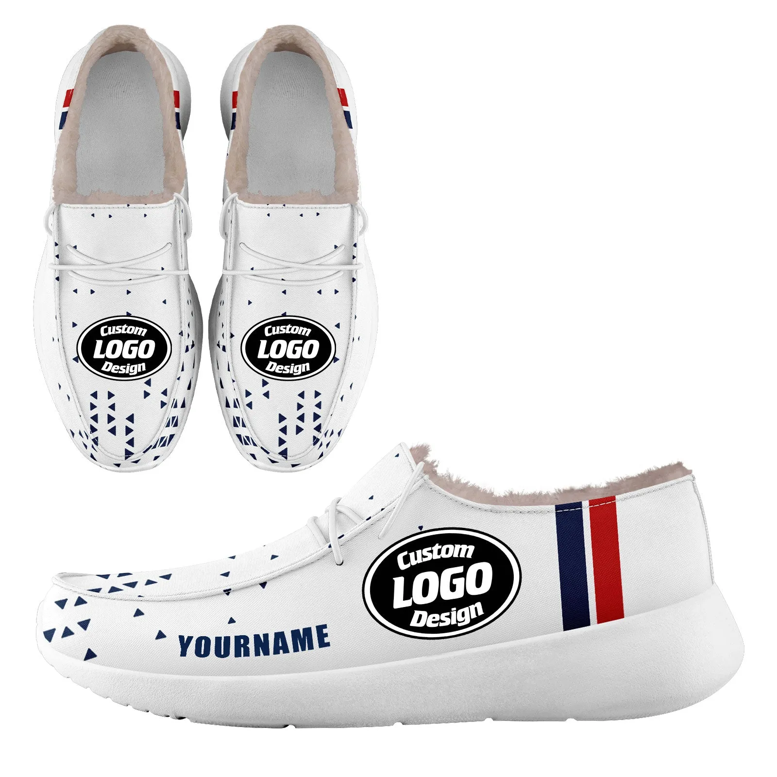 Custom White Blue New England Shoes Personalized Sneaker FN042-D020279-26