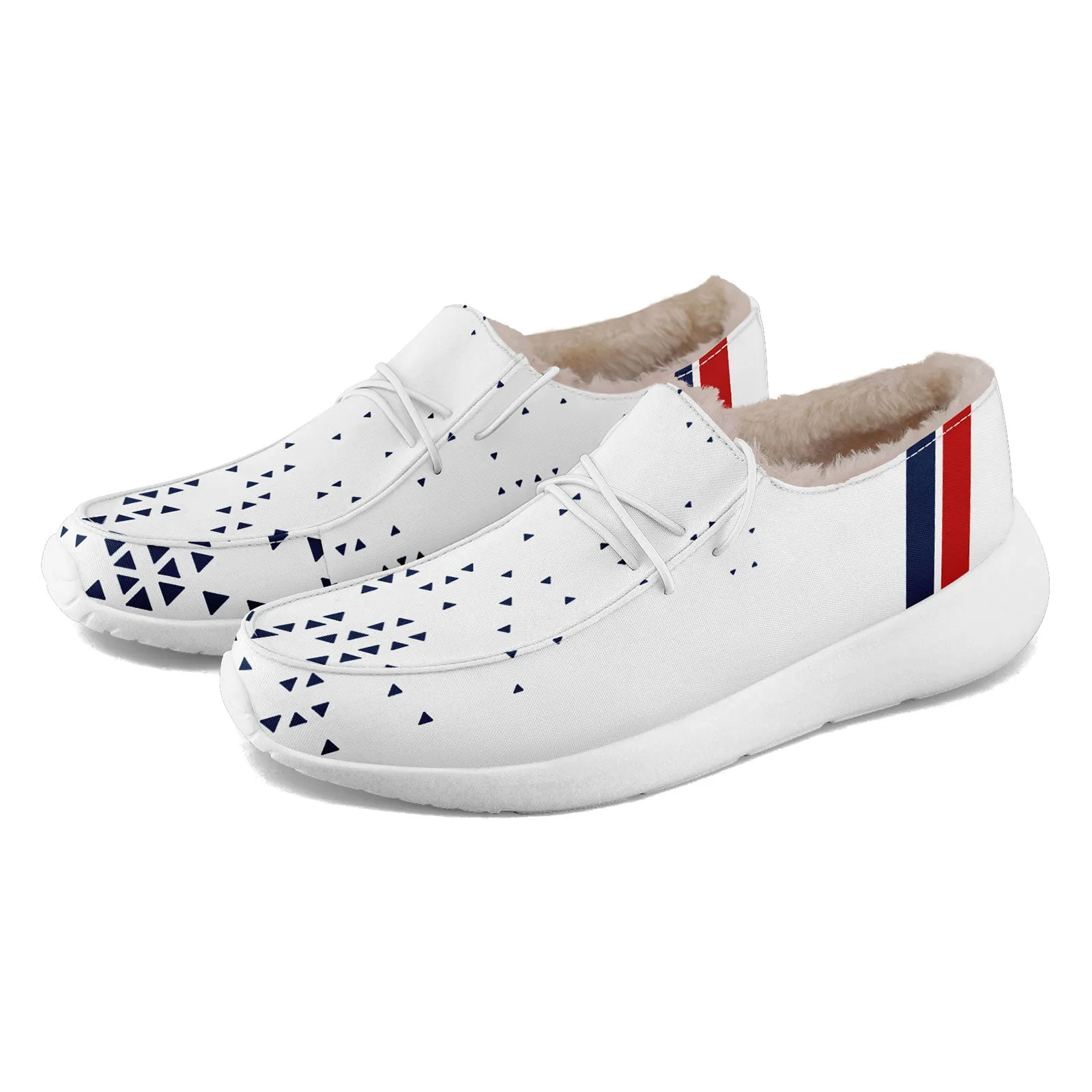 Custom White Blue New England Shoes Personalized Sneaker FN042-D020279-26