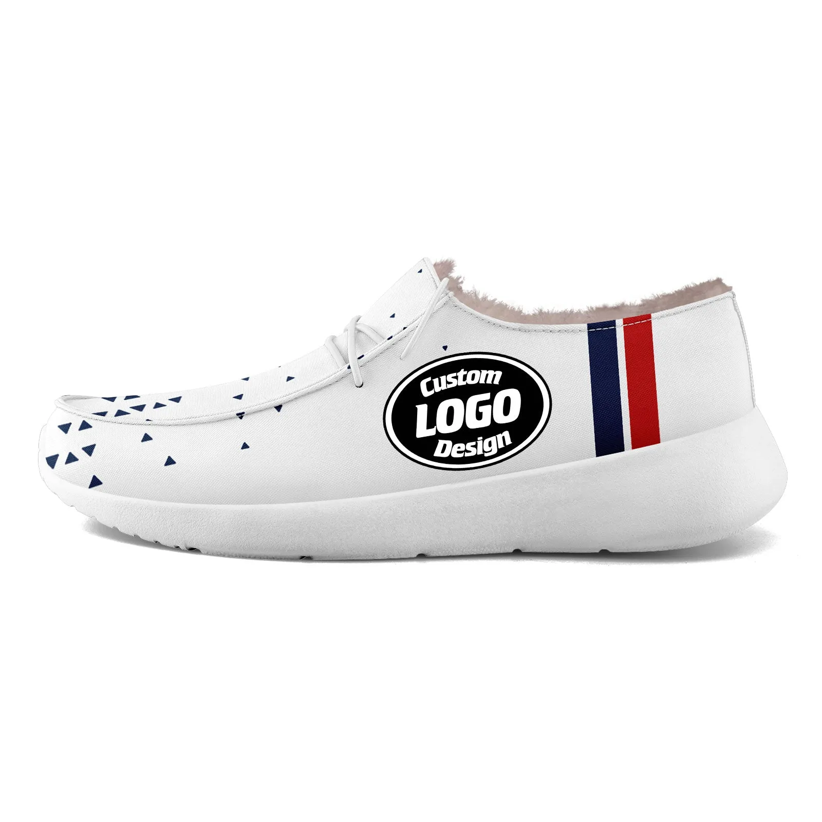 Custom White Blue New England Shoes Personalized Sneaker FN042-D020279-26