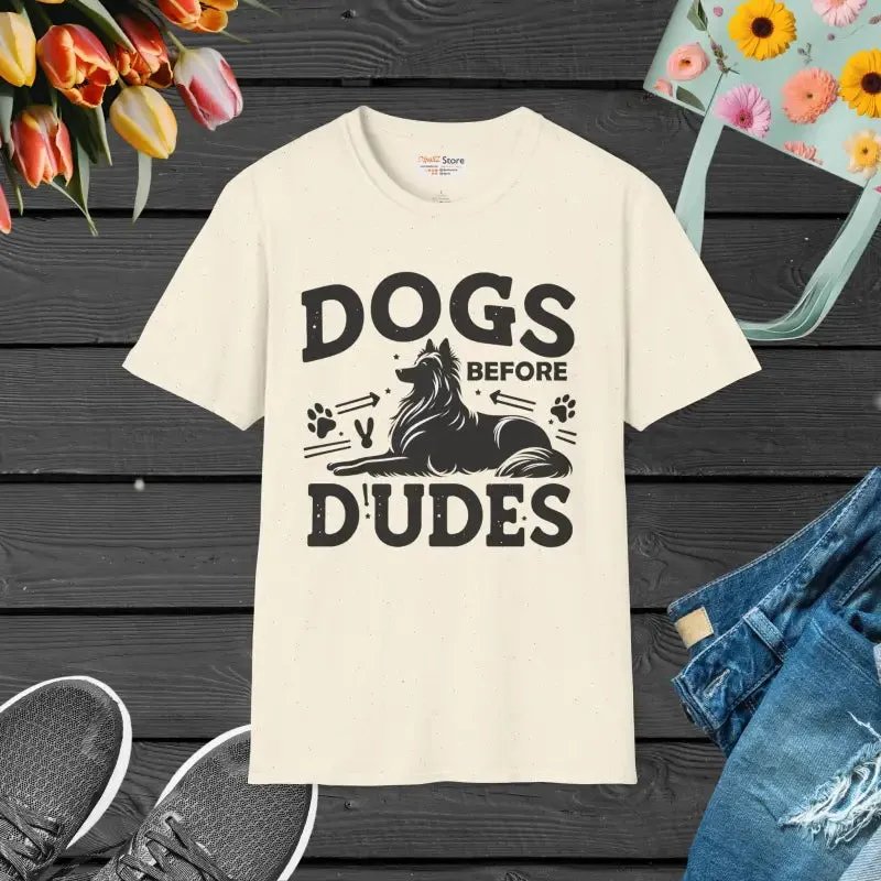 Dogs Before Dudes Unisex Softstyle t Shirt
