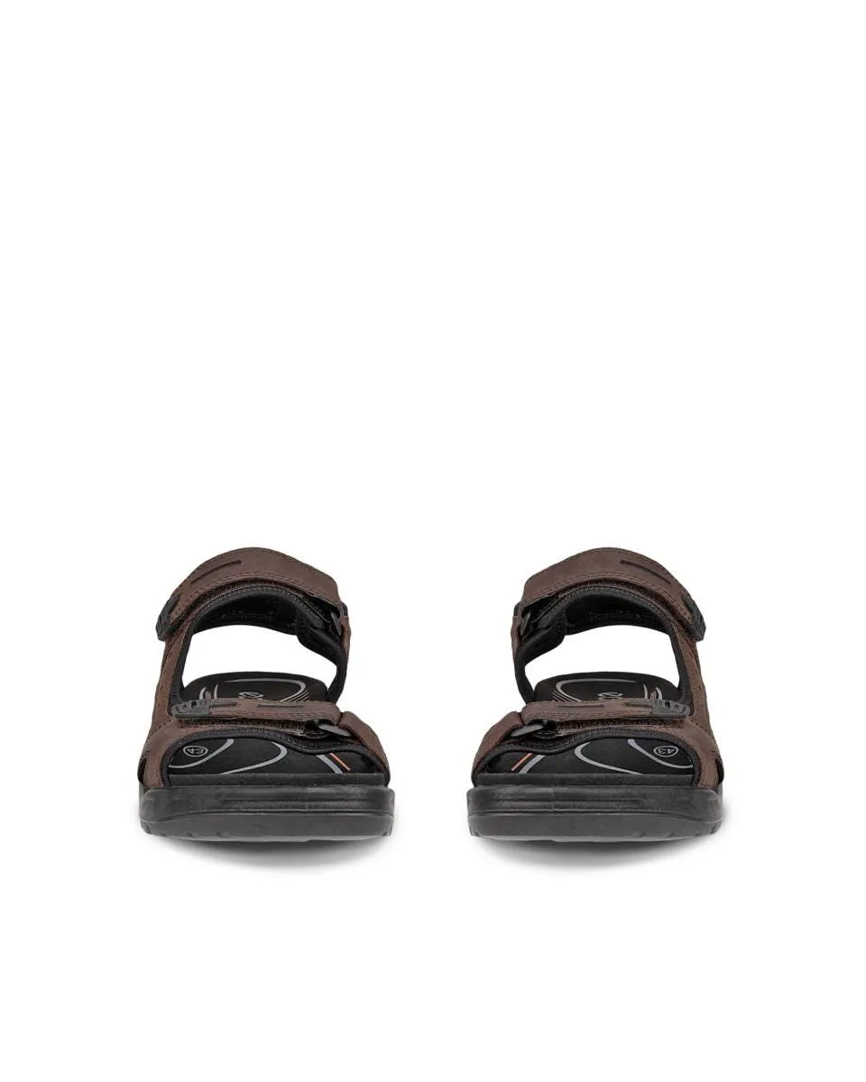 Ecco Men's Yucatan Offroad Nubuck Outdoor Sandal - Mocha