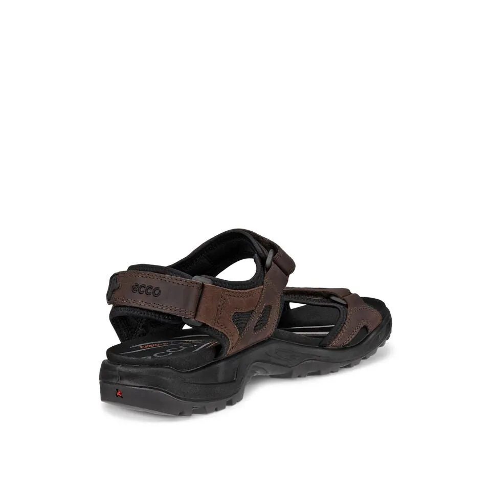 Ecco Men's Yucatan Offroad Nubuck Outdoor Sandal - Mocha