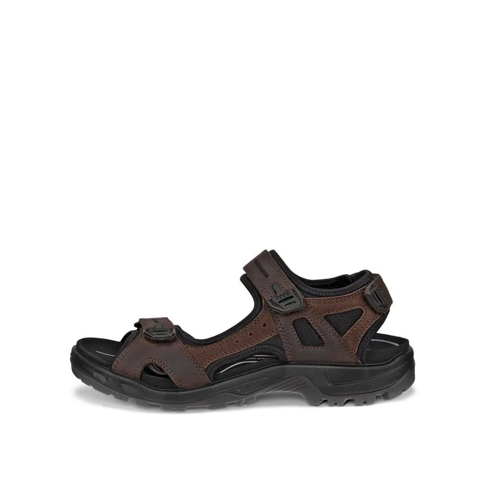 Ecco Men's Yucatan Offroad Nubuck Outdoor Sandal - Mocha