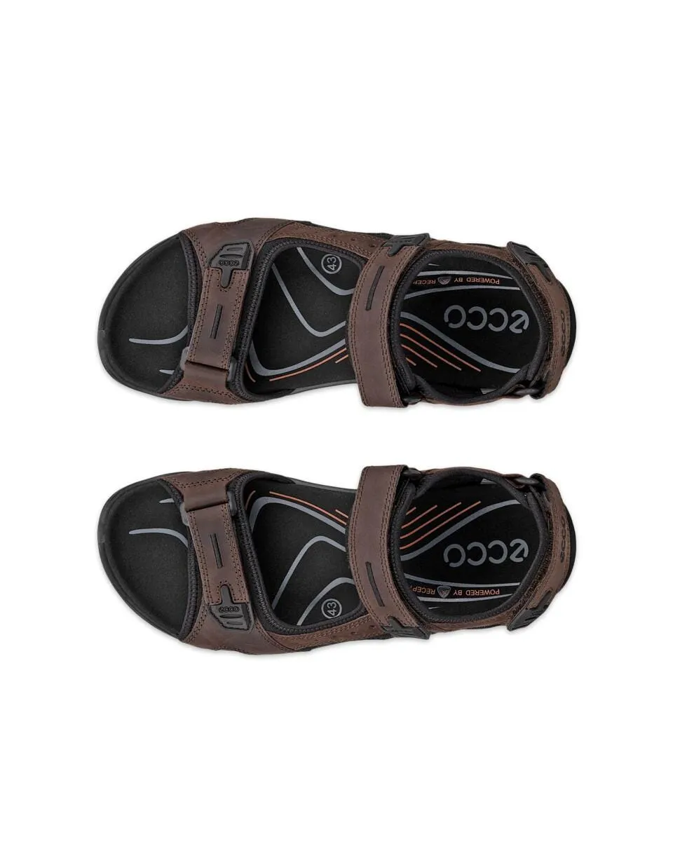 Ecco Men's Yucatan Offroad Nubuck Outdoor Sandal - Mocha