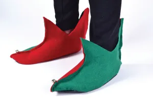 Elf Shoes Flet Green Red Costume Accessories Unisex
