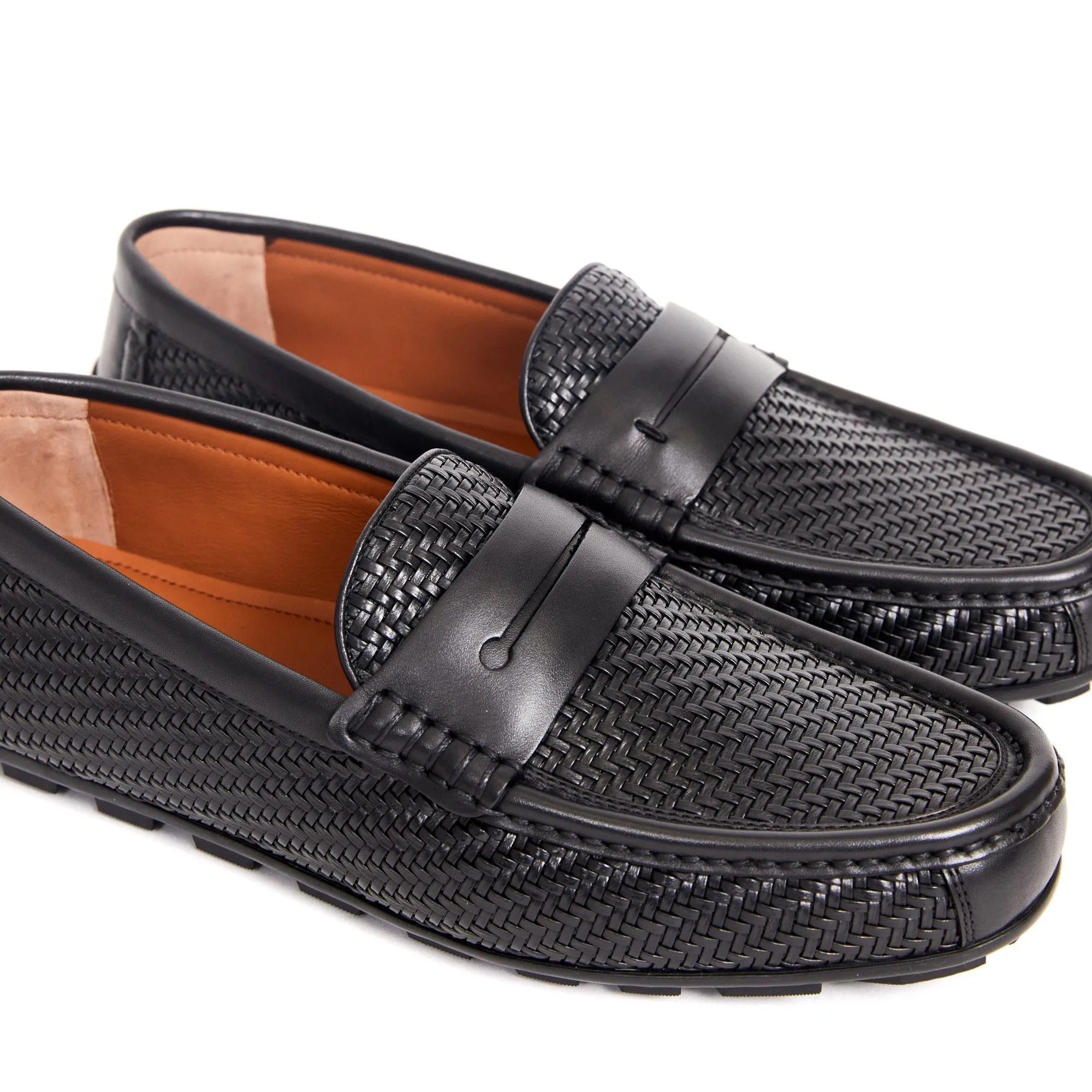 ERMENEGILDO ZEGNA Pelletessuta™ Highway Driving Shoes BLACK