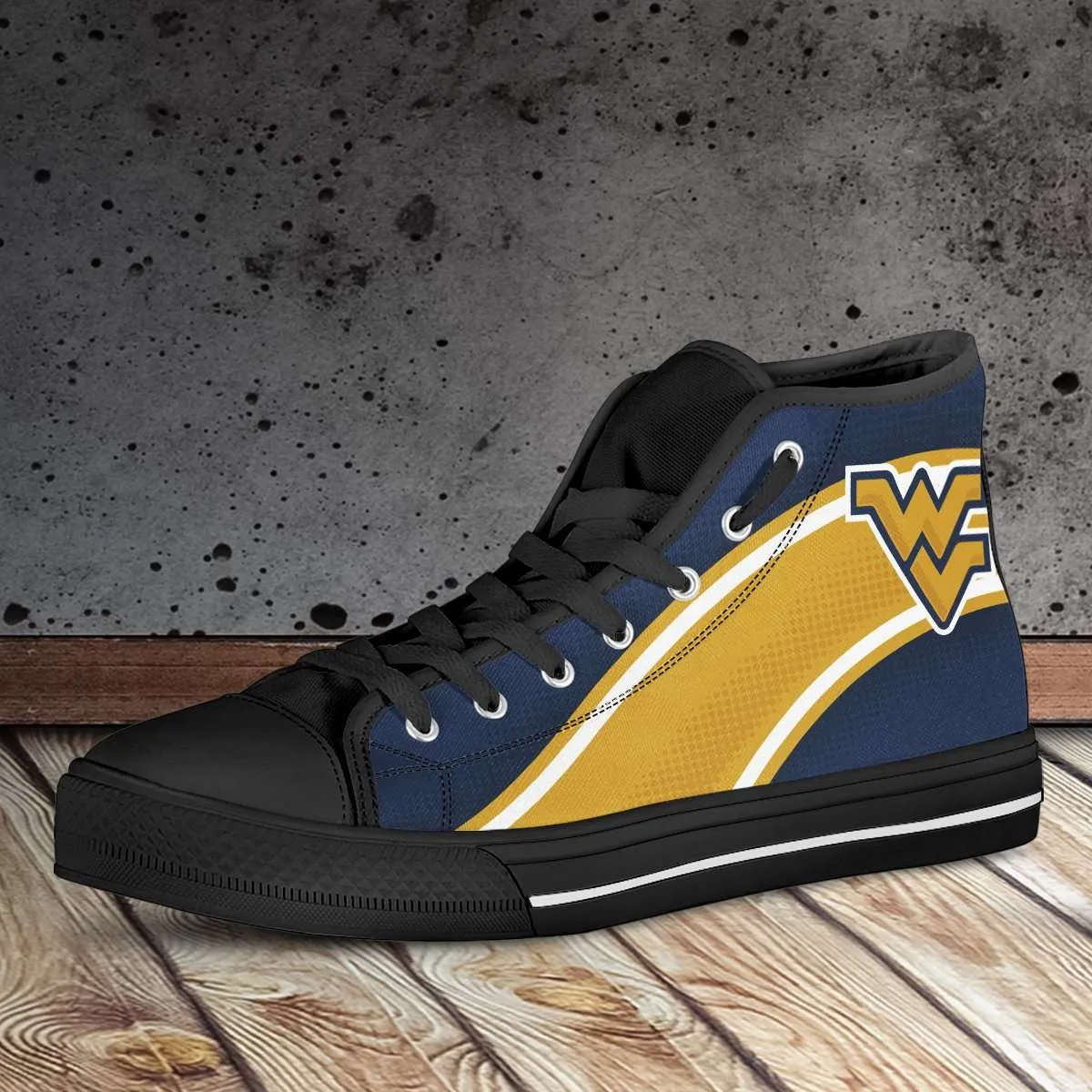 Fan Art West Virginia Canvas High Top Shoes