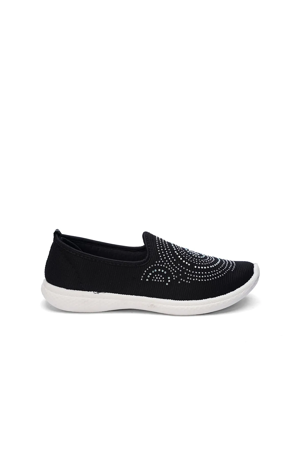 Fancy Ladies Black Canvas Sneakers