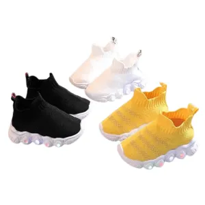 Fashionable Unisex Led Breathable Sneakers Shoes