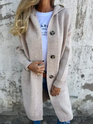 Faye™ | Cozy Long Knit Cardigan