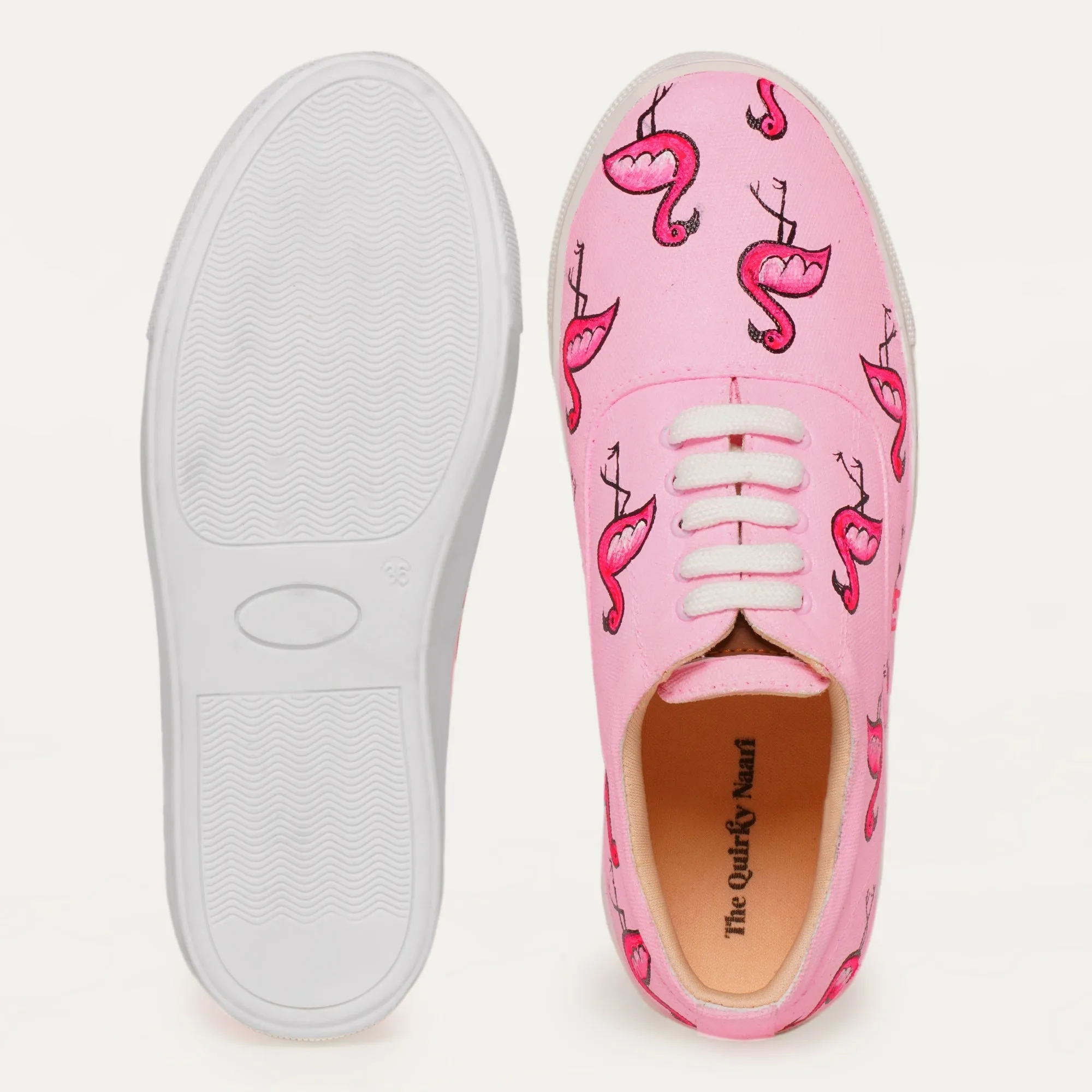 Flamingo in Pink Sneakers