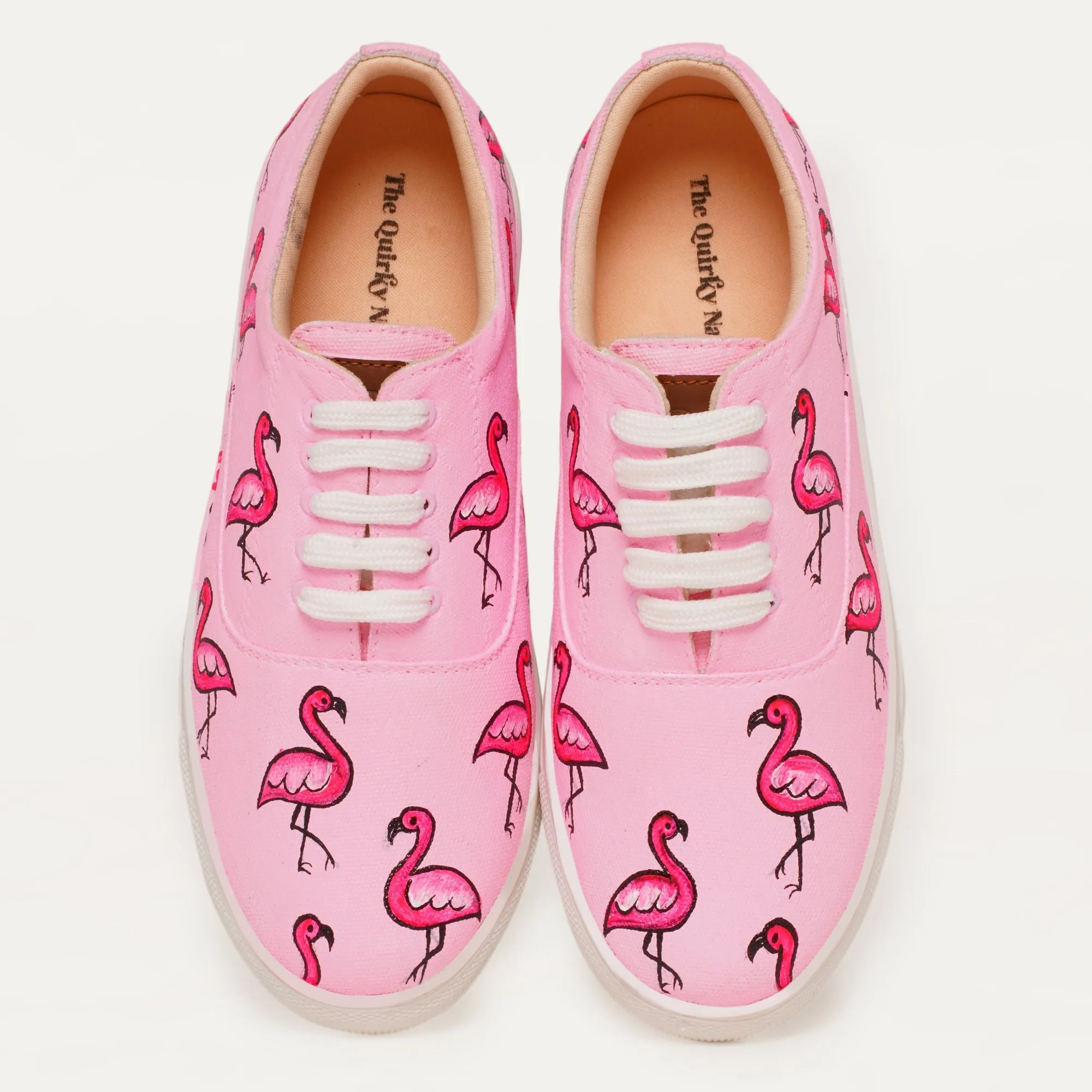 Flamingo in Pink Sneakers