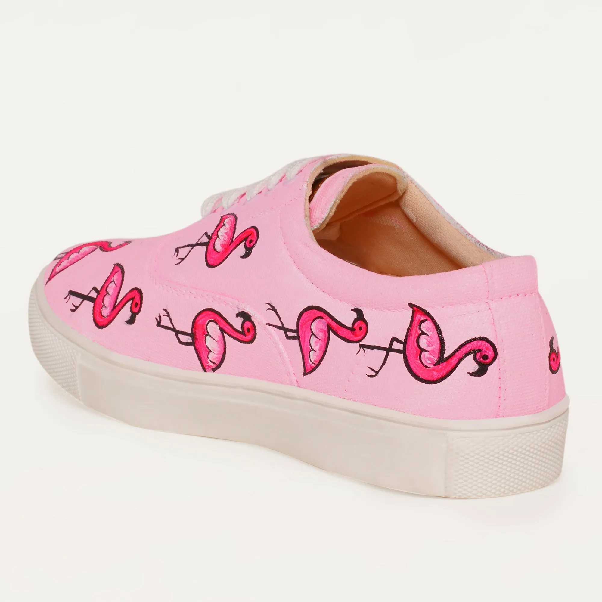 Flamingo in Pink Sneakers