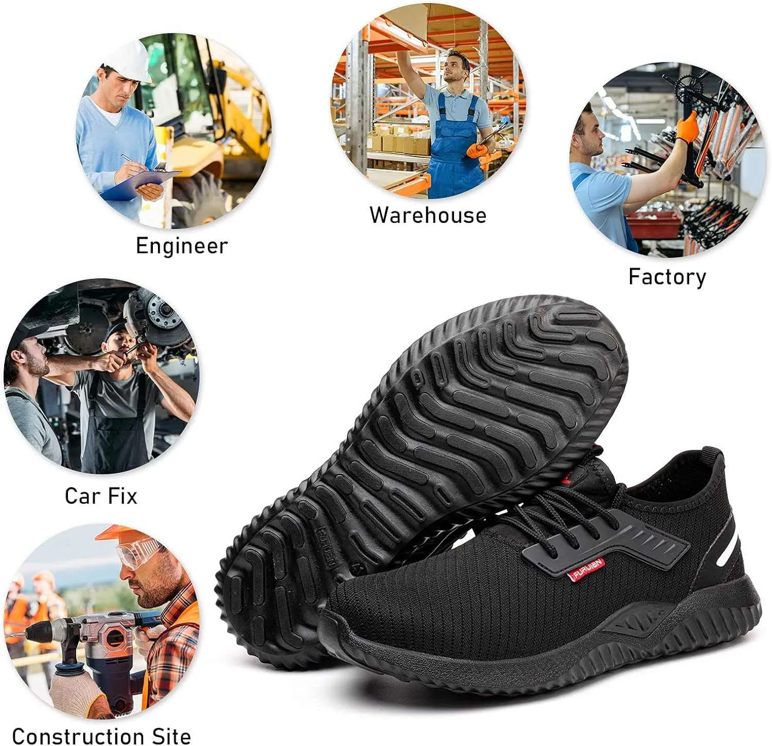FURUIAN Steel Toe Shoes