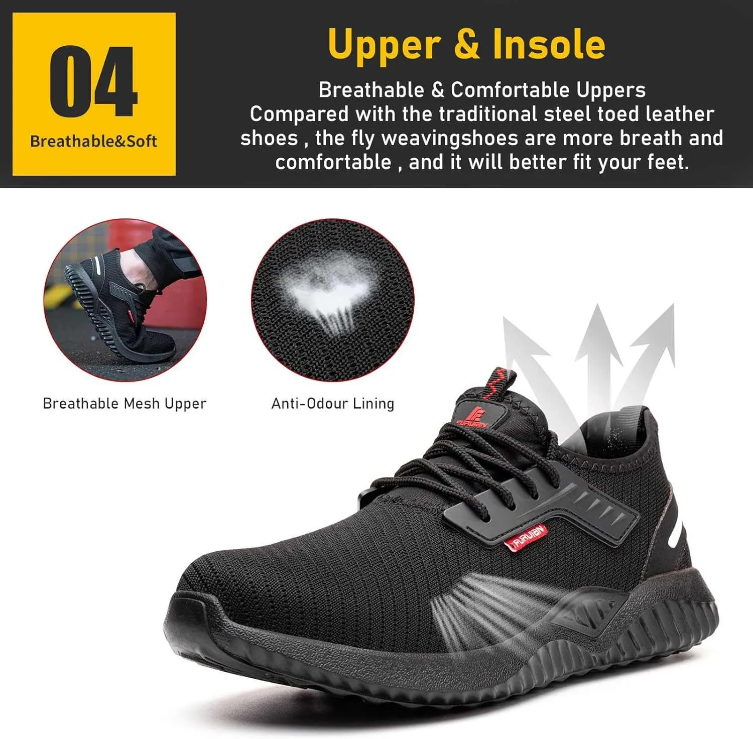 FURUIAN Steel Toe Shoes