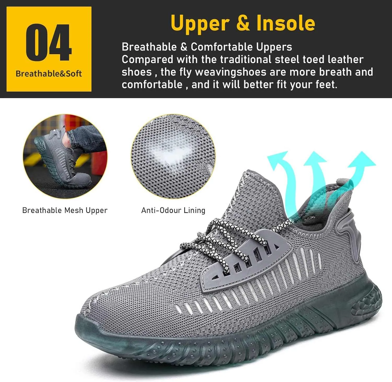 FURUIAN Steel Toe Shoes