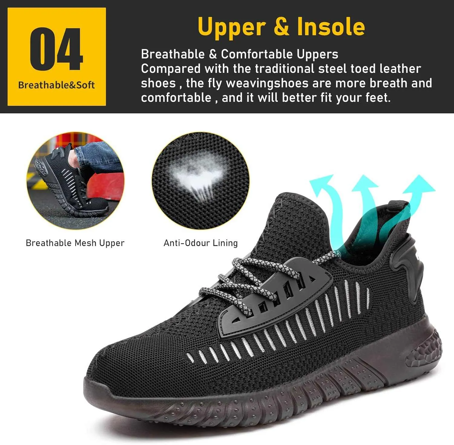 FURUIAN Steel Toe Shoes