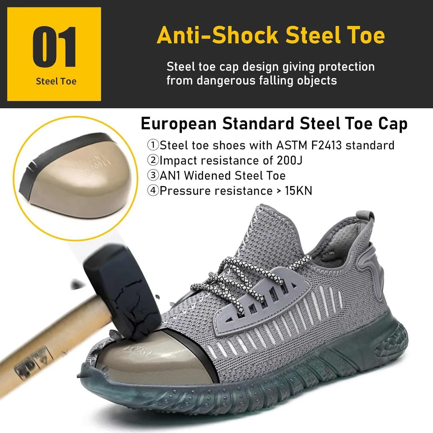FURUIAN Steel Toe Shoes