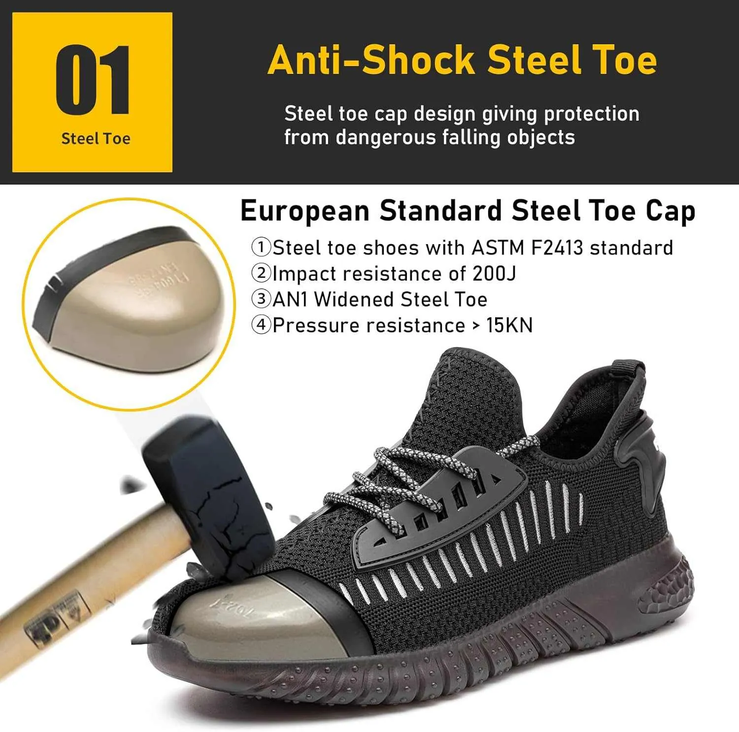 FURUIAN Steel Toe Shoes