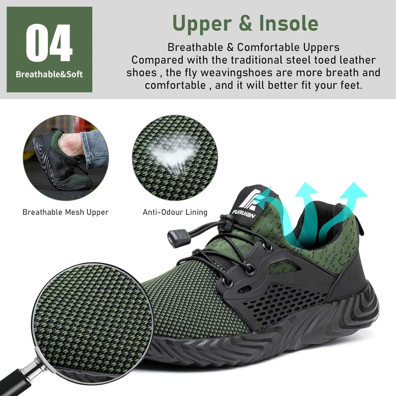 FURUIAN Steel Toe Shoes